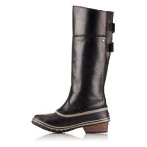 Sorel Women’s Black Slimpack Riding Tall II Boot Waterproof Rain Boots Size 11
